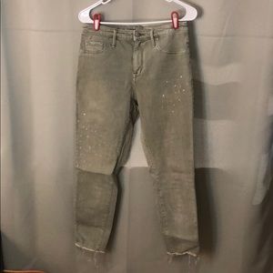 High rise jegging crop